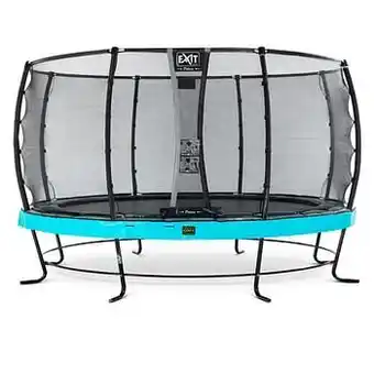 Brico Exit trampoline Elegant Premium + veiligheidsnet Deluxe ø427cm blauw aanbieding