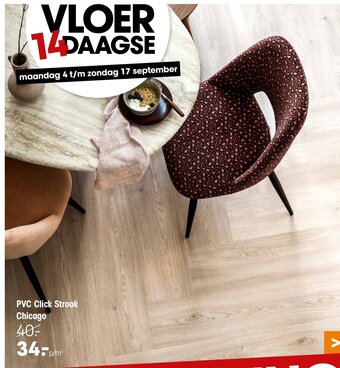 Kwantum PVC Click Strook Chicago aanbieding