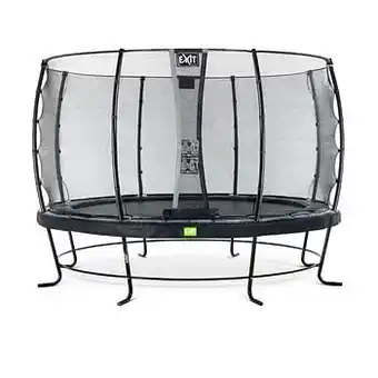 Brico Exit trampoline Elegant + veiligheidsnet Economy ø366cm zwart aanbieding
