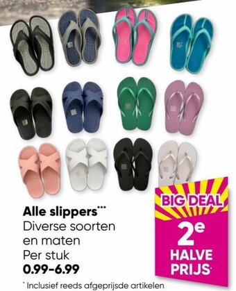 Big Bazar Alle slippers™ aanbieding