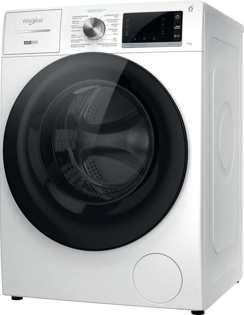 Bol.com Whirlpool w8 w946wb be vrijstaande wasmachine: 9,0 kg - 1400 toeren aanbieding