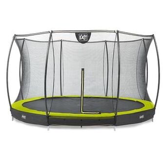 Brico Exit in-ground trampoline Silhouette + veiligheidsnet ø427cm groen aanbieding