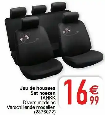 Jeu de housses set hoezen tankk