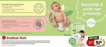 Kruidvat Natuurlijk + zacht voor je kleintje aanbieding