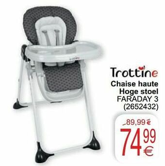Cora Chaise haute hoge stoel faraday 3 aanbieding