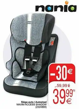 Cora Siège-auto - autostoel maxim access shadow aanbieding