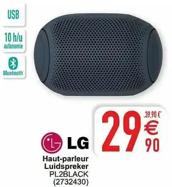 Cora Lg haut-parleur luidspreker pl2black aanbieding