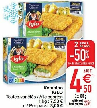 Cora Kombino iglo aanbieding