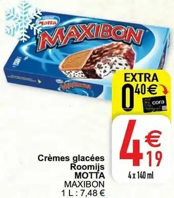Cora Crèmes glacées roomijs motta maxibon aanbieding