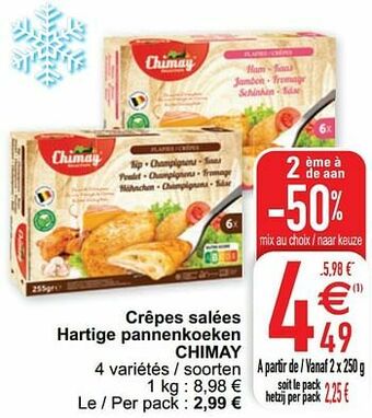 Cora Crêpes salées hartige pannenkoeken chimay aanbieding