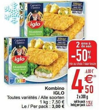 Cora Kombino iglo aanbieding