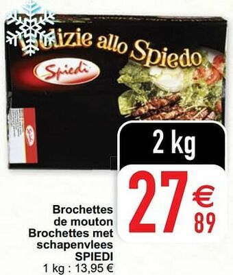 Cora Brochettes de mouton brochettes met schapenvlees spiedi aanbieding