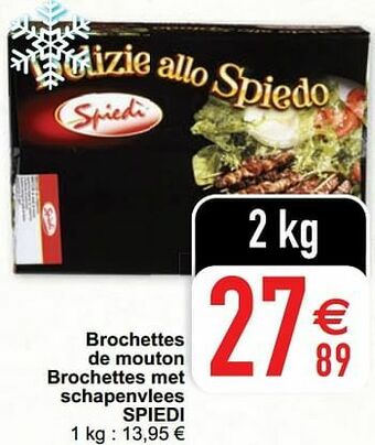 Cora Brochettes de mouton brochettes met schapenvlees spiedi aanbieding