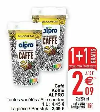 Cora Café koffie alpro aanbieding