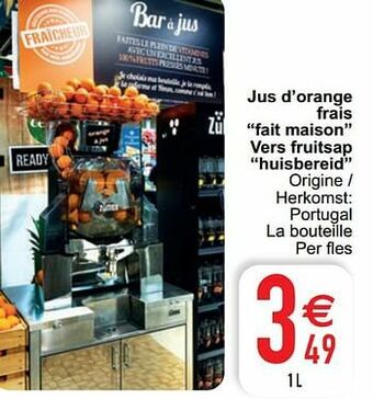 Cora Jus d’orange frais fait maison vers fruitsap huisbereid aanbieding