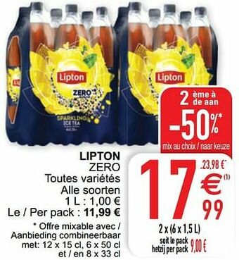 Cora Lipton zero aanbieding