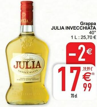 Grappa julia invecchiata