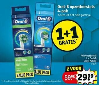 Kruidvat Oral-b cross action aanbieding