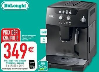 Cora Delonghi machine à espresso espressomachine esam04110bl aanbieding