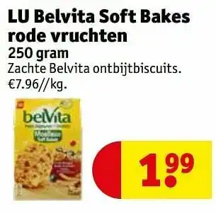 Kruidvat Lu belvita soft bakes rode vruchten aanbieding