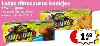 Kruidvat Lotus dinosaurus koekjes aanbieding