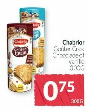 Chabrior goûter crok chocolade of vanille