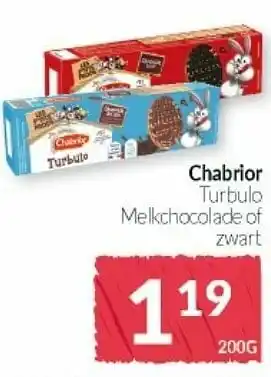 Intermarché Chabrior turbulo melkchocolade of zwart aanbieding