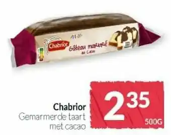 Intermarché Chabrior gemarmerde taart met cacao aanbieding