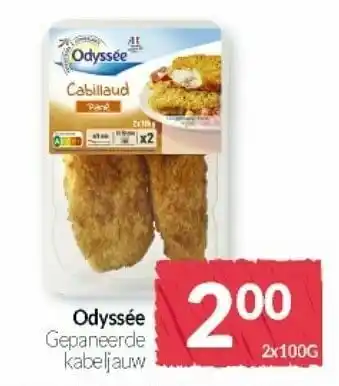 Intermarché Odyssée gepaneerde kabeljauw aanbieding