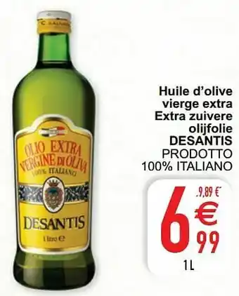 Cora Huile d’olive vierge extra extra zuivere olijfolie desantis prodotto 100% italiano aanbieding