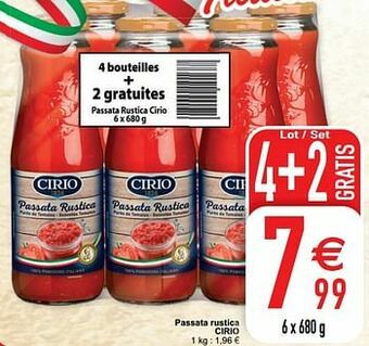 Cora Passata rustica cirio aanbieding