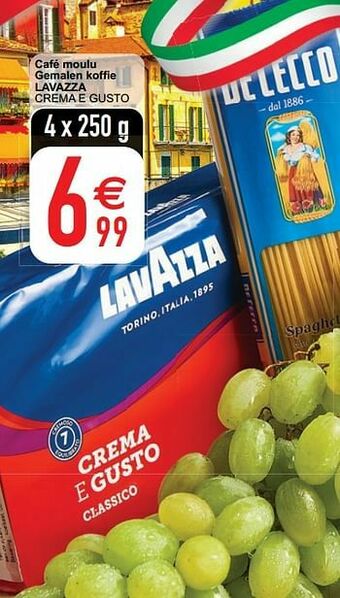 Cora Café moulu gemalen koffie lavazza crema e gusto aanbieding