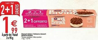 Cora Dessert italien - italiaans dessert bonta divina aanbieding