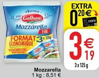 Cora Mozzarella aanbieding