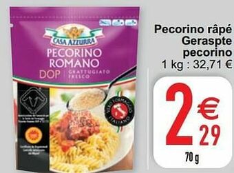 Cora Pecorino râpé geraspte pecorino aanbieding
