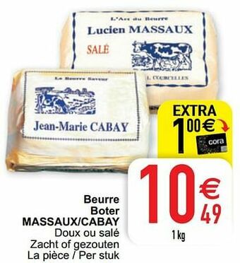 Cora Beurre boter massaux-cabay aanbieding