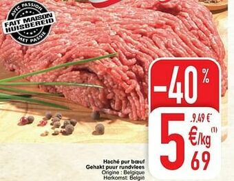 Haché pur boeuf gehakt puur rundvlees