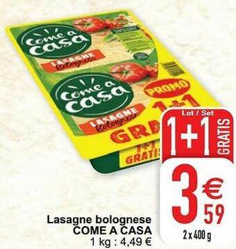 Cora Lasagne bolognese come a casa aanbieding