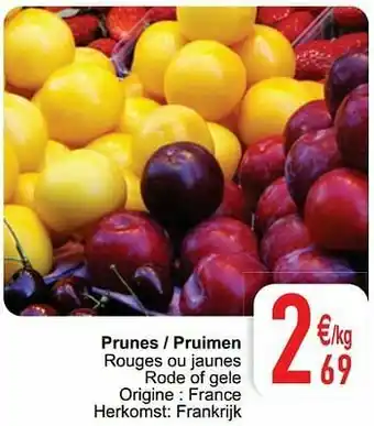 Cora Prunes - pruimen aanbieding