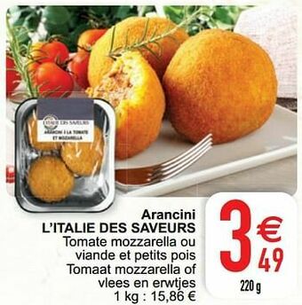 Cora Arancini l’italie des saveurs aanbieding