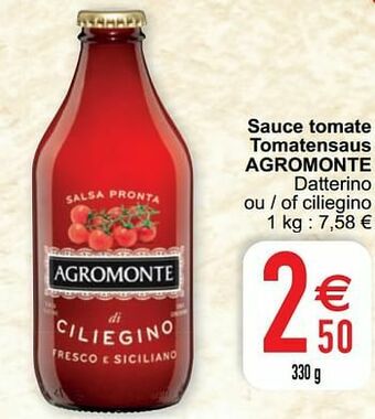 Cora Sauce tomate tomatensaus agromonte aanbieding
