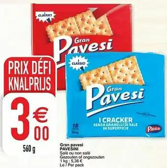 Cora Gran pavesi pavesini aanbieding