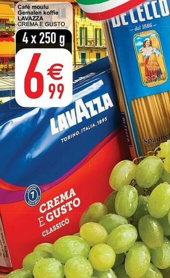 Cora Café moulu gemalen koffie lavazza crema e gusto aanbieding