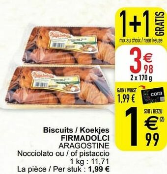 Cora Biscuits - koekjes firmadolci aragostine aanbieding
