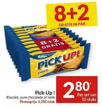 Intermarché Pick-up ! klassiek pure chocolade of melk aanbieding