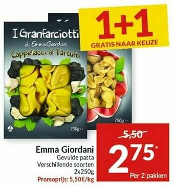 Intermarché Emma giordani gevulde pasta aanbieding