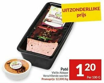 Intermarché Paté vieille abbaye aanbieding