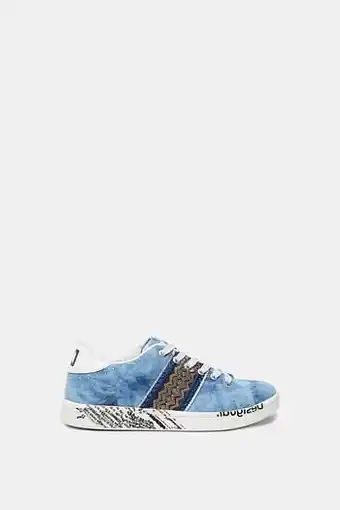 Desigual Sneakers met denimeffect - Unisex - BLUE - 38 aanbieding