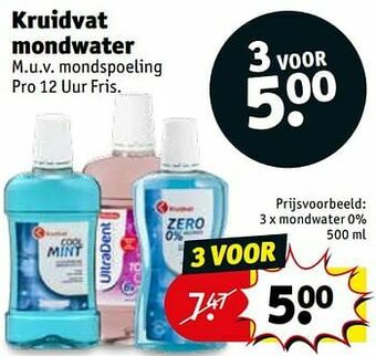 Kruidvat Kruidvat mondwater aanbieding