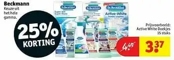 Kruidvat Active white doekjes aanbieding